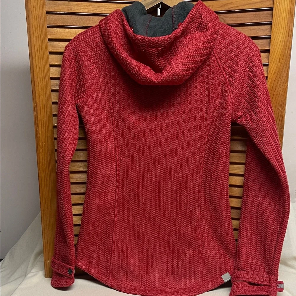 Bench Red Textured Knit Hoodie - Picture 9 of 16